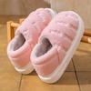 Pantufos de Inverno Femininos para Interior de Casa Outono e Inverno 2025 Novos de Solado Grosso Antiderrapante de Pelúcia Quente Pantufos de Inverno Masculinos