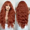 Peluca de Cosplay para Mujer, Peluca de Cabeza Completa, Fibra de Alta Temperatura, Color Naranja, Fiesta de Halloween Transfronteriza, Cabello Largo y Rizado, Almacén en el Extranjero, Envío Múltiple