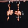 Llavero de madera de durazno guanyin buda calabaza tetera