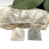 Pirámide de cristal de piedra natural transfronteriza de 2 cm, adornos de siete estrellas, torre de agua, manualidades decorativas de escritorio al por mayor