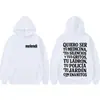 Sudadera con Estampado de Letras Rapper Melendi Jardin Con Enanitos para Hombre y Mujer Retro Hip-Hop