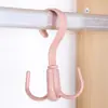Gancho Giratório Quatro Garras Multifuncional Gancho para Bolsa de Guarda-Roupa Plástico 4 Garras Rack de Armazenamento para Lenços de Seda Gravatas Cabide Gancho