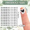 Nuevas pegatinas transfronterizas, pegatinas de puntos de papel recubierto de colores, marcadores de puntos mensuales para clasificación, pegatinas redondas autoadhesivas escritas a mano