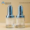 Em estoque 30ml Bomba de pressão cilíndrica Essence Oil Bottle Conta-gotas de vidro Dope Bottle Essence Bottle Garrafas de cosméticos
