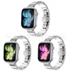 Adequado para pulseira de Apple Watch, pulseira de tecla de piano, pulseira com fecho de borboleta iwatch1109, pulseira fina para cintura cravejada de diamantes