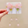 Accesorios para el Cabello Hanfu de Estilo Antiguo para Niñas Pequeñas, Pinzas para el Cabello de Princesa con Borlas Florales Dulces de Estilo Chino Super Hada