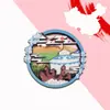 Imanes Metálicos para Refrigerador de Ciudades de Mongolia Interior, Atracciones Turísticas Culturales y Creativas Magnéticos Portátiles Souvenirs de Viaje, Artículos Creativos de Viaje Personalizados