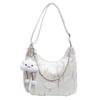 Bolsa de Lona para Mujer, Gran Capacidad, Nuevo Modelo 2026, Casual de Verano, Se Puede Usar Cruzada o Debajo del Brazo, Versátil Bolso Tote con Cadena para el Trabajo