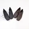 2501-9 2025 Nova Moda Versátil Sapatos Femininos de Moda Compactos Artesanais Simples e Modernos em Couro Genuíno