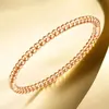Pulseira Feminina de Alta Qualidade Estilo Ins Números Romanos Ouro Rosa Aço Titânio Joias Pulseira de Aço Inoxidável