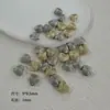 Plástico CCB rayado en forma de corazón forma de corazón geométrico perforado transfronterizo DIY accesorios para pulsera collar de joyería hechos a mano