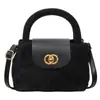 Bolso de Mano Nuevo Bordado de Punto de Diamante Diseño de Nicho Popular Bolso de Hombro Merade Estilo Retro Bolso Cruzado para Mujer