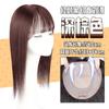 Pieza de peluca femenina cabello largo lacio pieza superior reedición cobertura de área grande canas aumento de volumen cabello real pieza de reedición soporte generación cabello