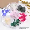 Flores Secas para Manicura de 12 Colores Mixtos, Lentejuelas para Uñas de Flor de Campanilla Colorida, Flores Secas para Manicura de Disco de Margarita Estilo Japonés Personalización