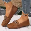 Sapatos de Feijão Estilo Pequeno Luxo Femininos 2026 Primavera/Outono Novo Estilo Coreano Bico Redondo Boca Rasa Salto Baixo Fundo Plano Confortável Casual Sapatos Individuais