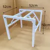 Estrutura de Perna de Mesa Dobrável Simples Suporte de Ferro para Mesa Acessórios de Perna de Mesa Perna de Mesa para Sala de Jantar Doméstica Estrutura de Mesa Quadrada em Forma de X