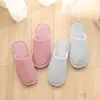 Zapatillas de Algodón para Piso de Madera en Casa Japonesa Temporadas de Primavera Otoño Invierno Hombres Mujeres Interiores Rayadas Silenciosas Antideslizantes Suela Suave Zapatos de Tela de Algodón