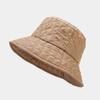 Chapéu de pescador Outono e inverno infantil estilo coreano na moda Internet Popular moda chapéu de bacia para rosto mostrado pequeno ins Diamante xadrez chapéu de guarda-sol na moda