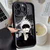 Funda de teléfono móvil Apple 16/14Promax de cinco iluminaciones de pelo blanco transfronteriza 15Plus anticaída iPhone1213 suave xr