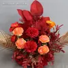 Flores para Corredor de Casamento Flores Artificiais Arranjo de Mesa Flores em Vasos Flores para Palco Corredor em T Área de Boas-Vindas Arranjo de Casamento Decoração Arte Floral Finalizada
