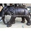 Ornamentos de Elefante da Riqueza em Cobre Fundido do Fabricante, um Par de Elefantes Absorventes de Água Auspiciosos e Realizadores de Desejos em Cobre, Ornamentos de Artesanato em Cobre para Casa e Sala de Estar
