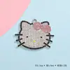 Accesorios de Gato de Dibujos Animados Transfronterizos Europeos y Americanos Colgante Aleación Diamante Joyería Colgante Moda Material para Collar DIY Venta al por Mayor