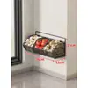 Caja de Almacenamiento de Cebollín Jengibre Ajo para Cocina Jengibre Ajo para Colgar en la Pared Multifunción Pared Cesta Pequeña Colgante Cesta de Almacenamiento Estante de Almacenamiento de Condimentos