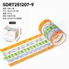 Série Sol de Primavera Caixa Floral Colorida Fita Washi Material para Diário DIY Bordas de Colagem Adesivos