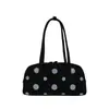 Bolso Boston baguette de lunares de nicho coreano para mujer, nuevo bolso de hombro simple para uso diario 2026, bolso de axila, bolso almohada