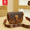 Bolsa Sela Feminina Floral Vintage Banami com Alça Larga, Bolsa Transversal Versátil, Elegante e Luxuosa