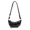 Bolsa Croissant Retrô Casual Transfronteiriça para Mulheres 2026 Nova Tendência Versátil Bolsa de Ombro Dumpling Moda Versátil Bolsa Transversal