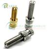 Tornillo manual moleteado tornillo manual plástico incrustado cobre acero inoxidable tornillo espárrago suministro directo de fábrica M6