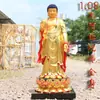 Estátua de Amitabha Estátua em Pé para Amitabha Três Tesouros Buda Estátua de Buda de Resina 1.108m 1.46m 1.8m