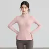 Ropa de Yoga en Oferta para Mujer, Nuevos Tops Redondos para Correr y Fitness, Ropa de Entrenamiento Ajustada de Manga Larga, Chaquetas Deportivas al por Mayor