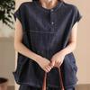 Camisa Jeans Vintage Lavada com Sal para Mulheres, Blusa Pulôver Fashion de Caimento Slim com Pregas, Camisa Solta Emagrecedora