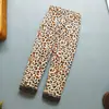 Leggings de felpa con forro de dibujos animados para niños, otoño e invierno, pantalones gruesos y cálidos, leggings para niños