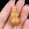 Accesorios de Colgante de Calabaza de Cristal Natural de 30 mm para Manualidades Jade Ágata Piedra Colgante Pequeño de Calabaza Joyería Cristal Blanco