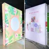 Caja de Luz Ultra-Delgada Suzhou Exhibición Pantalla LED Iluminada Desplegable Montada en Pared Ascensor Menú Ilustración Tablero Publicitario