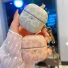 Estampado de Leopardo Transfronterizo Adecuado para Funda de Auriculares Huawei Clip2, Nueva Funda Dura de PC de Imitación de Cuero PU, Estilo de Negocios, Anticaídas