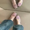 Zapatos Mary Jane cuadrados de primavera y verano para mujer, estilo dulce con correa de lazo, zapatos de ballet con plataforma interior, zapatos de vestir versátiles