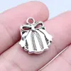 17x19mm 2.4g Plata Antigua ZAKKA Colgante Pequeño Accesorios Regalo Caja de Regalo Colgante