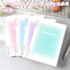 Cuaderno de Inglés B5, Cuaderno de Hojas Sueltas No Irritante, Cuaderno de Espiral Desmontable, Cuaderno de Hojas Sueltas de Cuatro Líneas y Tres Cuadrículas, Cuaderno de Secundaria