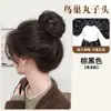 Diadema de Pelo Rizado con Forma de Bola de Nido de Pájaro para Mujer, Cabello Sintético, Temperamento, Bola de Pelo Esponjosa con Forma de Brote, Pinza Retráctil, Bolsa para Peluca