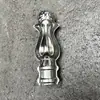 Juego de Valla Estilo Europeo con 25 Tubos Cuadrados, Puntas de Lanza Decorativas, Acero Inoxidable 304, Valla para Villa, Brotes de Flor de Titanio, Puntas de Lanza en Forma de Cuerno