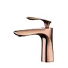 Grifo de Lavabo Metálico de Comercio Exterior Transfronterizo, Grifo de Agujero Único para Agua Caliente y Fría en Baño, Grifo para Encimera de Tocador de Baño