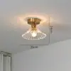 Luces de pasillo, luces de corredor, lámparas de techo retro estilo vintage para el vestíbulo, luces sencillas y creativas color nogal en estilo Wabi-Sabi para la entrada
