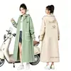 Impermeable para adultos para patinetes eléctricos, protección larga contra la lluvia para todo el cuerpo, unisex, portátil, con capucha, poncho de lluvia para una persona