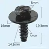 Kit de clips de tuerca para guardabarros y parachoques de coche Mazda 9CF600516B