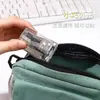 Grapadora Mini Transparente para Estudiantes, Grapadora Pequeña de Mano, Herramienta Conveniente