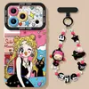 Estilo Dulce y Fresco para Niñas Hermosas, Adecuado para iPhone 18 Pro Max Funda Suave de Silicona con Cadena para iPhone 17, 16 y 15